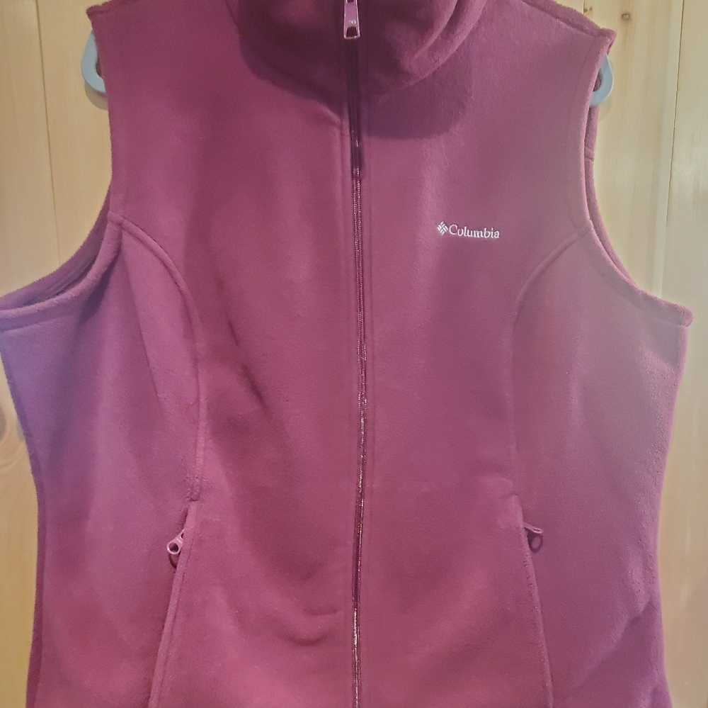 COLUMBIA FLEECE ZIP VEST WOMEN'S SIZE 1X